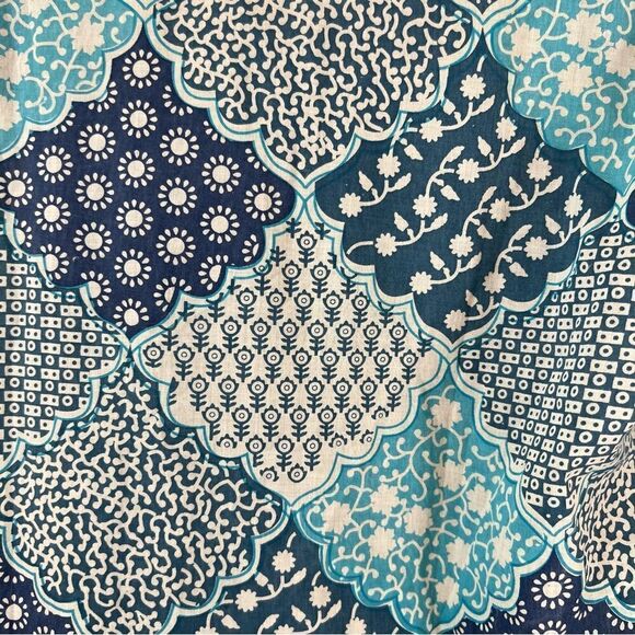 Irving & Fine for Lucky Brand Patchwork Balloon Sleeve Kaftan Dress - Picture 8 of 12